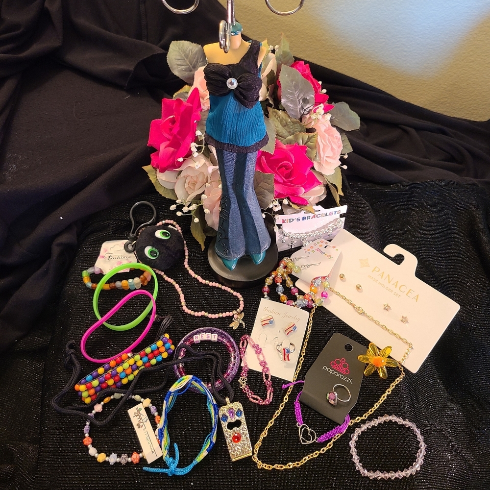 Girl Child Jewelry Chest Display Mannequin Lot